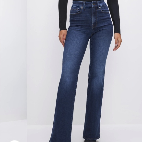 GOOD AMERICAN ALWAYS FITS GOOD CLASSIC BOOTCUT JEANS | INDIGO446 - / 6-12 × - Picture 4 of 7